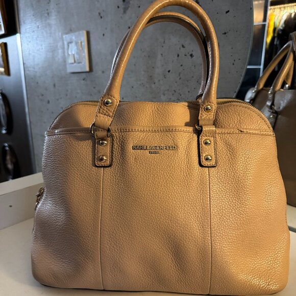 Karl Lagerfeld Blush Pink Leather Bag - Picture 1 of 12